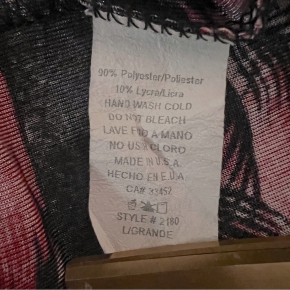 Vintage 90s Festival Stretchy Mesh Sheer Tropical Hawaiian Mini Dress L - Picture 7 of 7